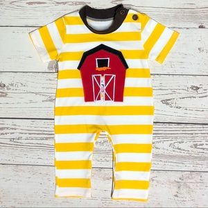 NEW Baby Boy Barn Romper